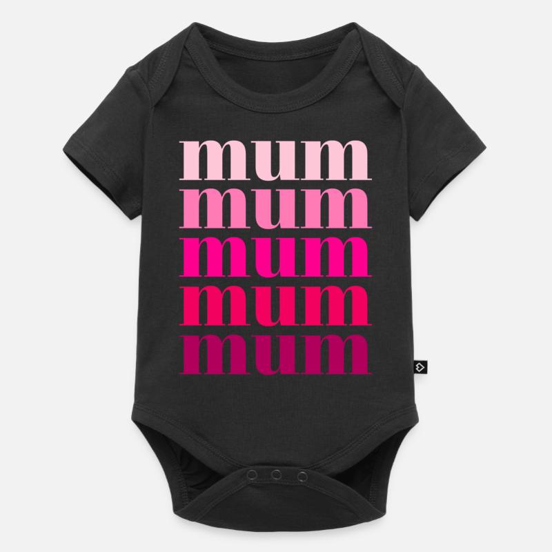 Maman Rosa - Body à manches courtes Premium Bébé - noir