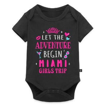 Girls Trip Miami, que l’aventure commence - Body à manches courtes Premium Bébé - noir - Devant