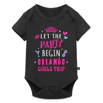 Girls Trip Orlando, Let the party begin - Baby Premium short-sleeve bodysuit - black - Front