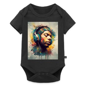 Music is the way - Baby Premium short-sleeve bodysuit - black - Front