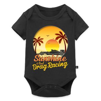 Sunshine And Drag Racing Drag Racer Muscle Car - Body à manches courtes Premium Bébé - noir - Devant