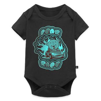 Course de l'ours en peluche 3 - Body à manches courtes Premium Bébé - noir - Devant