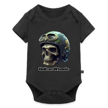 Hell on wheels - Baby Premium short-sleeve bodysuit - black - Front