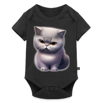 British shorthair - Body à manches courtes Premium Bébé - noir - Devant