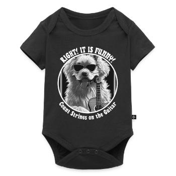 C’est vrai c’est drôle! -Chien - Body à manches courtes Premium Bébé - noir - Devant