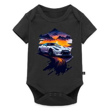 Sports car - Baby Premium short-sleeve bodysuit - black - Front