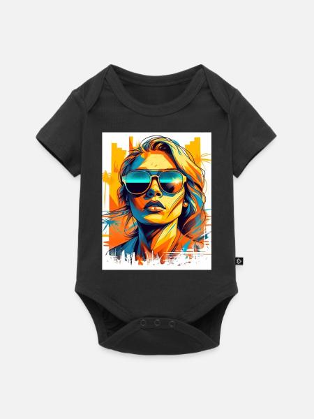 Surferin - Baby Premium Kurzarmbody - Schwarz