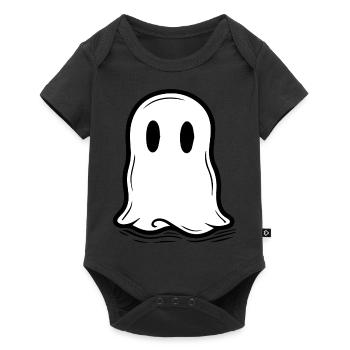 Spooky Cute Kawaii Ghost Design - Baby Premium short-sleeve bodysuit - black - Front