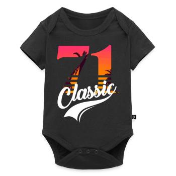 Vintage 1971-71e anniversaire - Body à manches courtes Premium Bébé - noir - Devant
