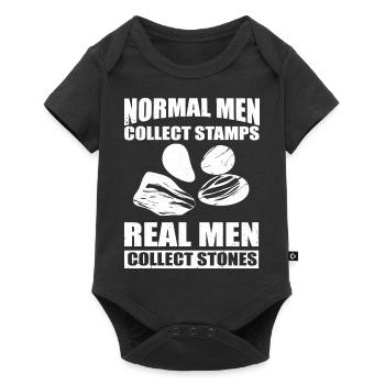 Steine Sammeln | Steinsammler Geologe Geschenkidee - Baby Premium Kurzarmbody - Schwarz - Vorne