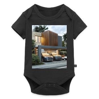 House - Baby Premium short-sleeve bodysuit - black - Front