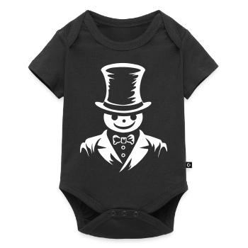 Snowman Winter Gent - Baby Premium short-sleeve bodysuit - black - Front