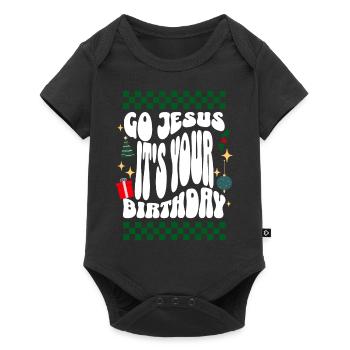 Go Jesus It's Your Birthday - Xmas Ugly Christmas - Baby Premium short-sleeve bodysuit - black - Front