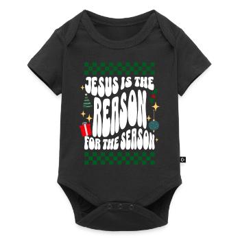 Jesus is the Reason for the Season: Ugly Christmas - Baby Premium short-sleeve bodysuit - black - Front