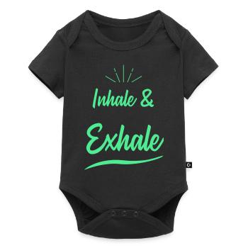 Dictons de yoga - Body à manches courtes Premium Bébé - noir - Devant