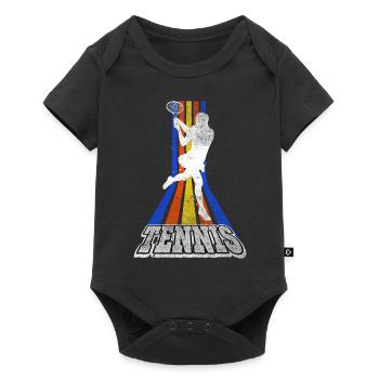 Tennis Tennis Player Woman Sport Match Club Fan - Baby Premium short-sleeve bodysuit - black - Front