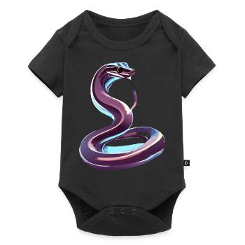 Serpent chromé - Body à manches courtes Premium Bébé - noir - Devant