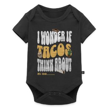 Taco - Baby Premium Kurzarmbody - Schwarz - Vorne