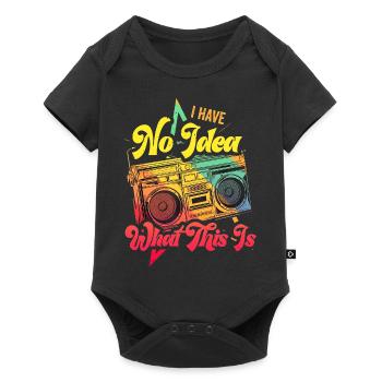 Music, Retro, Heavy Metal, Hard Rock, Punk, Vinyl, Pop - Baby Premium short-sleeve bodysuit - black - Front