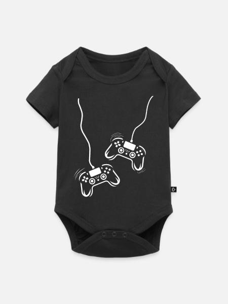 Spielkonsolen-Controller - Baby Premium Kurzarmbody - Schwarz