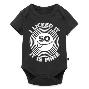 Je l’ai léché pour que ce soit le mien drôle de dire effronté - Body à manches courtes Premium Bébé - noir - Devant