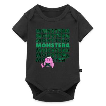 Monstre Monstera - Body à manches courtes Premium Bébé - noir - Devant