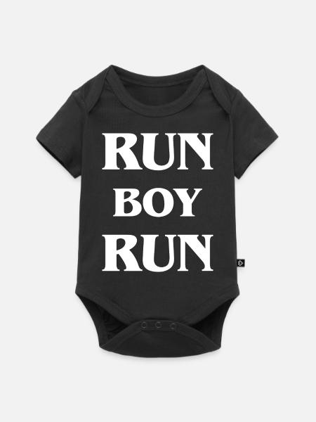 Marathon Running Jogging - Baby Premium Kurzarmbody - Schwarz