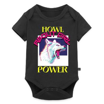 Alpha Femme She-Wolf Leader Pack Queen Girl Power - Baby Premium short-sleeve bodysuit - black - Front