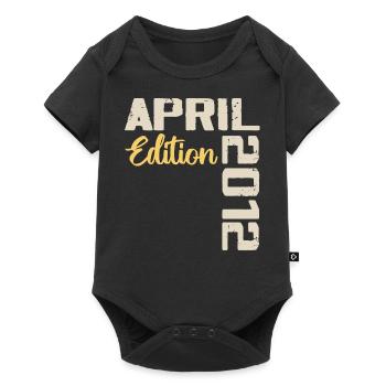 Birthday 12 Years April 2012 Birthday Gift - Baby Premium short-sleeve bodysuit - black - Front