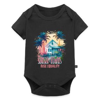 Sunset Sunrise Inclusive Equality Elevation - Baby Premium short-sleeve bodysuit - black - Front