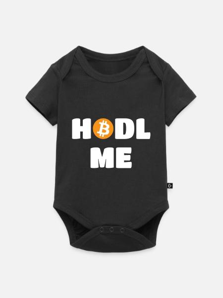 HODL ME - Baby Premium Kurzarmbody - Schwarz
