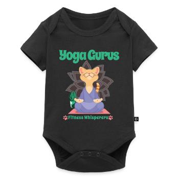 Yoga Meditation Lover Zen Focus Spiritual Buddhism - Baby Premium Kurzarmbody - Schwarz - Vorne