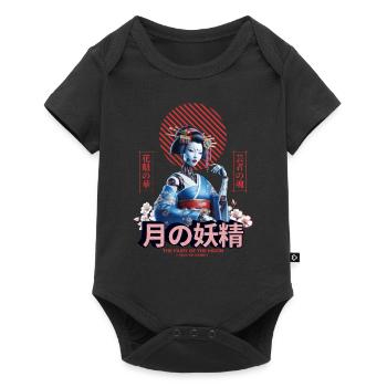 Geisha au clair de lune : la fée de la lune - Body à manches courtes Premium Bébé - noir - Devant