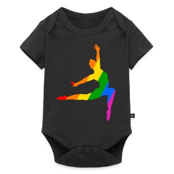 Ballet Dance in the Rainbow - Baby Premium short-sleeve bodysuit - black - Front