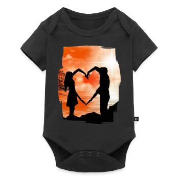 Valentine's Day Mood - Baby Premium short-sleeve bodysuit - black - Front