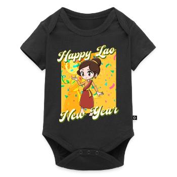 Laos Laote Lao Lao Cadeau du Nouvel An I - Body à manches courtes Premium Bébé - noir - Devant
