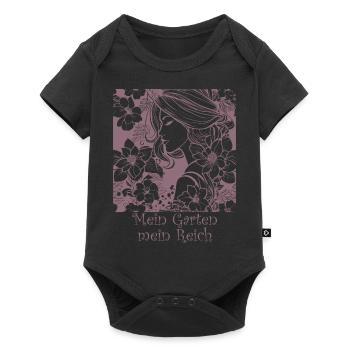 Garden, Plant Lady, Flowers, floral - Baby Premium short-sleeve bodysuit - black - Front