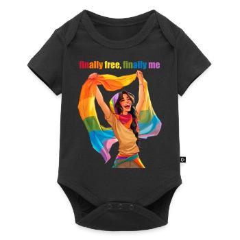 Femme de la fierté - Body à manches courtes Premium Bébé - noir - Devant