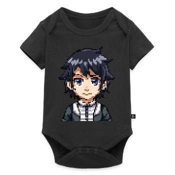 Anime Figure in 8-Bit - Baby Premium short-sleeve bodysuit - black - Front