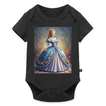 L’élégance royale - Body à manches courtes Premium Bébé - noir - Devant