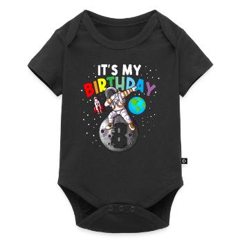 8e anniversaire sur la lune Les enfants C’est mon anniversaire - Body à manches courtes Premium Bébé - noir - Devant