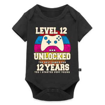 Original 2012 12 Years Level 12 Unlock - Baby Premium short-sleeve bodysuit - black - Front