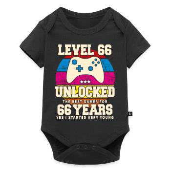 Original 1958 66 Years Old Level 66 Unlock - Baby Premium short-sleeve bodysuit - black - Front
