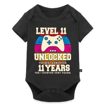 Original 2013 11 Years Level 11 Unlock - Baby Premium short-sleeve bodysuit - black - Front