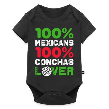 mexicains 100% conchas lover Design - Body à manches courtes Premium Bébé - noir - Devant
