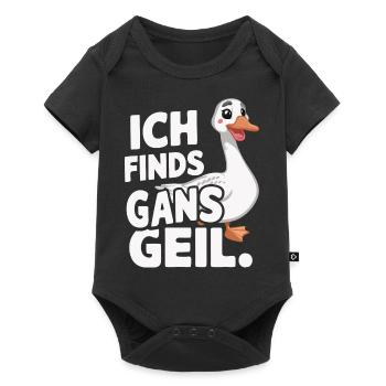 Goose Geese Animal Farm - Baby Premium short-sleeve bodysuit - black - Front