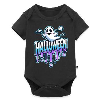 Helloween Geist Spooky Ghost Party Gespennst - Body à manches courtes Premium Bébé - noir - Devant