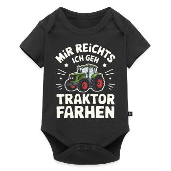 Tractor Farmer Farmer Tractor Tractor Driver - Baby Premium short-sleeve bodysuit - black - Front