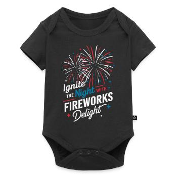 Pyrotechniker Feuerwerk Pyrotechnik - Baby Premium Kurzarmbody - Schwarz - Vorne