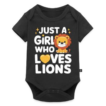 Lion Lion Animal Africa - Baby Premium short-sleeve bodysuit - black - Front